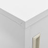 Stella Homewares Locker Cabinets 2 pcs Light Grey 90x45x92.5 cm Steel