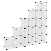 Stella Homewares Storage Cube Organiser with 15 Cubes Transparent PP