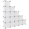 Stella Homewares Storage Cube Organiser with 15 Cubes Transparent PP