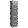 Stella Homewares Shoe Rack Black 44x32x174 cm PP