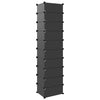 Stella Homewares Shoe Rack Black 44x32x174 cm PP