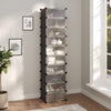 Stella Homewares Shoe Rack Black 44x32x174 cm PP
