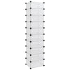 Stella Homewares Shoe Rack Transparent 44x32x174 cm PP