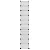 Stella Homewares Shoe Rack Transparent 44x32x174 cm PP