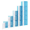 Stella Homewares Cube Storage Cabinet for Kids with 15 Cubes Blue PP
