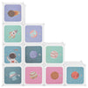 Stella Homewares Cube Storage Cabinet for Kids with 10 Cubes White PP