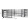 Stella Homewares Outdoor Dog Kennel Steel 19.35 m²