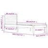Stella Homewares Bed Frame without Mattress 90x190 cm