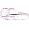 Stella Homewares Bed Frame without Mattress 135x190 cm