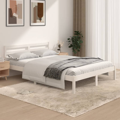 Stella Homewares Bed Frame without Mattress White 135x190 cm