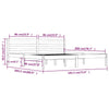 Stella Homewares Bed Frame without Mattress 183x203 cm King