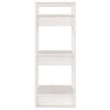Stella Homewares Book Cabinet/Room Divider White 41x35x91 cm Solid Wood Pine