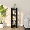 Stella Homewares Book Cabinet/Room Divider Black 41x35x125 cm Solid Wood Pine