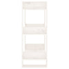Stella Homewares Book Cabinet/Room Divider White 60x35x91 cm Solid Wood Pine