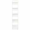Stella Homewares Book Cabinet/Room Divider White 60x35x160 cm Solid Wood