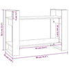 Stella Homewares Book Cabinet/Room Divider 80x35x56.5 cm Solid Wood Pine