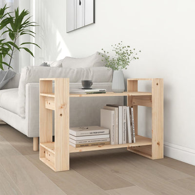 Stella Homewares Book Cabinet/Room Divider 80x35x56.5 cm Solid Wood Pine