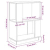 Stella Homewares Book Cabinet/Room Divider 51x25x70 cm Solid Wood Pine