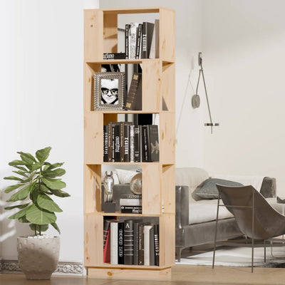 Stella Homewares Book Cabinet/Room Divider 51x25x163.5 cm Solid Wood Pine