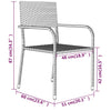 Stella Homewares 7 Piece Garden Dining Set Grey