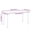 Stella Homewares 7 Piece Garden Dining Set Grey