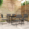 Stella Homewares 7 Piece Garden Dining Set Grey