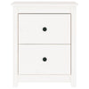 Stella Homewares Bedside Cabinets 2 pcs White 50x35x61.5 cm Solid Wood Pine