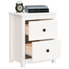 Stella Homewares Bedside Cabinets 2 pcs White 50x35x61.5 cm Solid Wood Pine