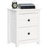Stella Homewares Bedside Cabinets 2 pcs White 50x35x61.5 cm Solid Wood Pine