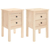 Stella Homewares Bedside Cabinets 2 pcs 40x35x61.5 cm Solid Wood Pine