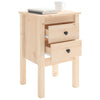 Stella Homewares Bedside Cabinets 2 pcs 40x35x61.5 cm Solid Wood Pine