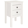 Stella Homewares Bedside Cabinet White 40x35x61.5 cm Solid Wood Pine