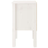 Stella Homewares Bedside Cabinet White 40x35x61.5 cm Solid Wood Pine