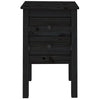 Stella Homewares Bedside Cabinets 2 pcs Black 40x35x61.5 cm Solid Wood Pine