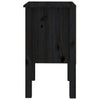 Stella Homewares Bedside Cabinets 2 pcs Black 40x35x61.5 cm Solid Wood Pine