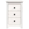Stella Homewares Bedside Cabinets 2 pcs White 40x35x61.5 cm Solid Wood Pine