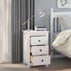 Stella Homewares Bedside Cabinets 2 pcs White 40x35x61.5 cm Solid Wood Pine