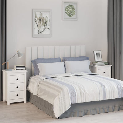 Stella Homewares Bedside Cabinets 2 pcs White 40x35x61.5 cm Solid Wood Pine