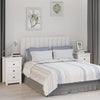 Stella Homewares Bedside Cabinets 2 pcs White 40x35x61.5 cm Solid Wood Pine
