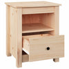 Stella Homewares Bedside Cabinet 40x35x49 cm Solid Wood Pine