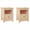 Stella Homewares Bedside Cabinets 2 pcs 40x35x49 cm Solid Wood Pine