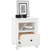 Stella Homewares Bedside Cabinets 2 pcs White 40x35x49 cm Solid Wood Pine