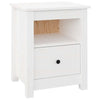 Stella Homewares Bedside Cabinets 2 pcs White 40x35x49 cm Solid Wood Pine