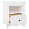 Stella Homewares Bedside Cabinets 2 pcs White 40x35x49 cm Solid Wood Pine