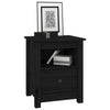 Stella Homewares Bedside Cabinets 2 pcs Black 40x35x49 cm Solid Wood Pine