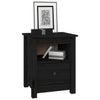 Stella Homewares Bedside Cabinets 2 pcs Black 40x35x49 cm Solid Wood Pine
