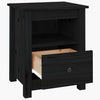 Stella Homewares Bedside Cabinets 2 pcs Black 40x35x49 cm Solid Wood Pine