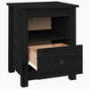 Stella Homewares Bedside Cabinets 2 pcs Black 40x35x49 cm Solid Wood Pine
