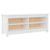 Stella Homewares Shoe Bench White 110x38x45.5 cm Solid Wood Pine