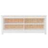 Stella Homewares Shoe Bench White 110x38x45.5 cm Solid Wood Pine